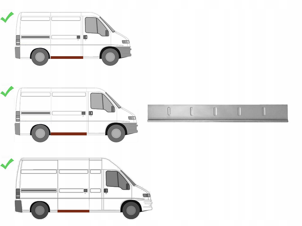 фото №1, Порог ремкомплект порог /wewnątrz; długo pft760015vn