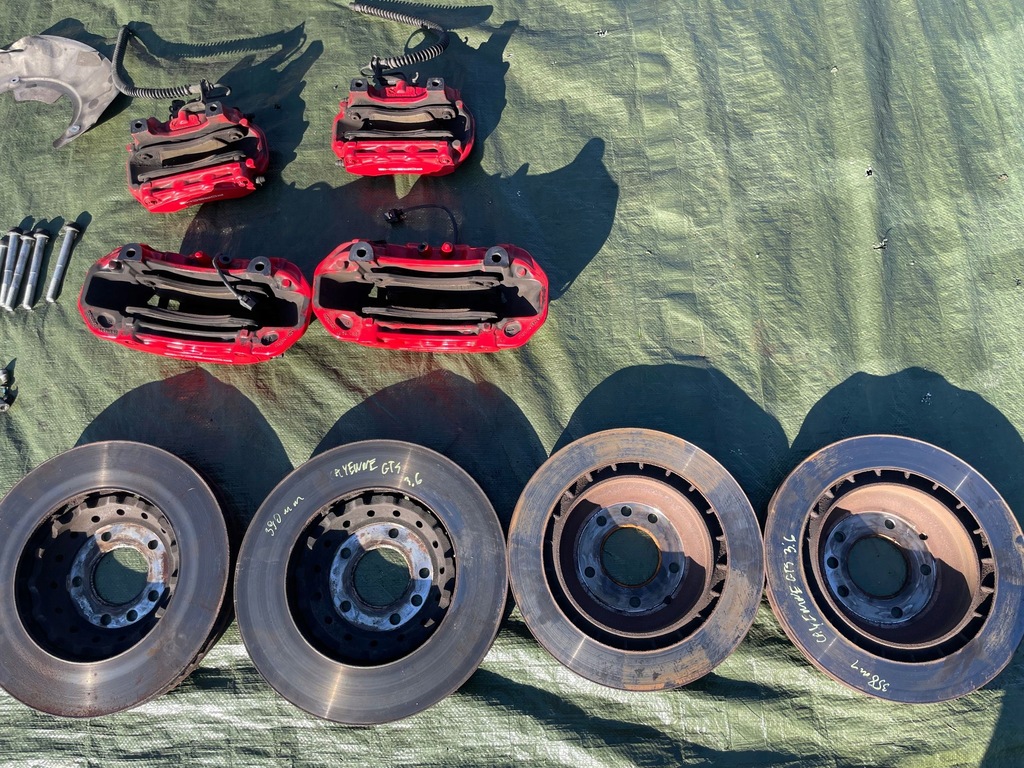 фото №11, Porsche cayenne 7p5 3.6 gts набір swap супорти гальмівні диски 390mm