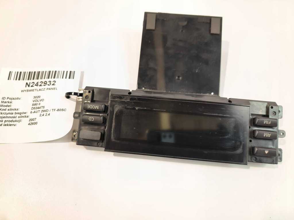 фото №1, Дисплей панель 30797715 volvo s80 ii