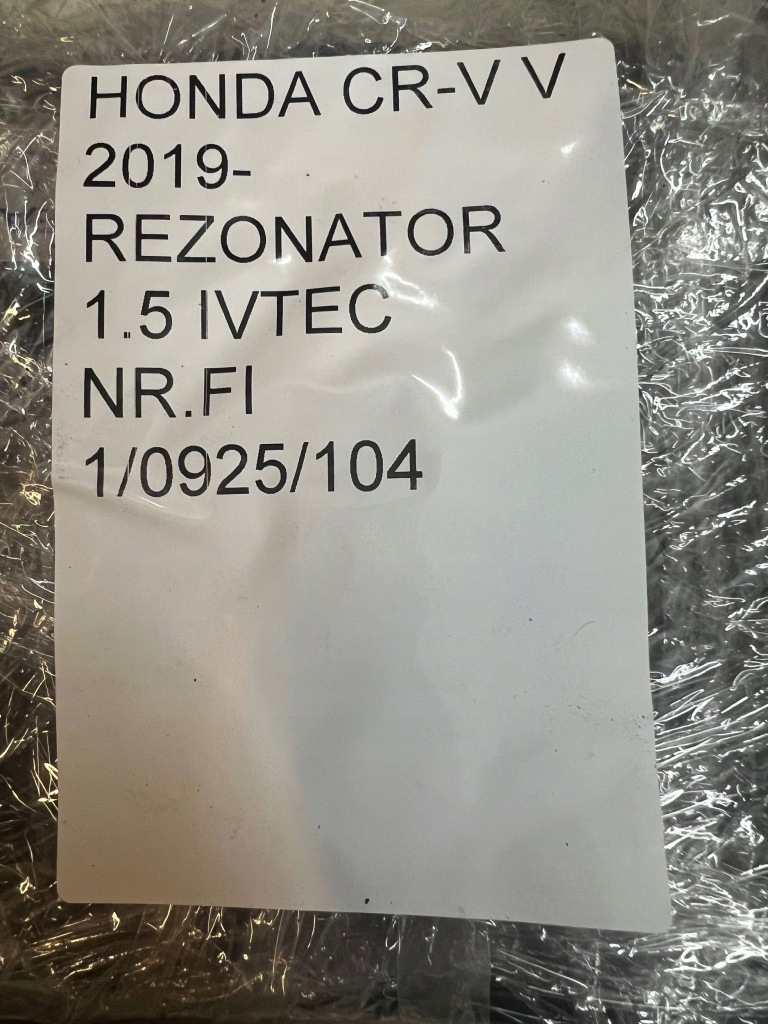 Honda cr-v v 2019- 1.5 ivtec резонатор повітря корпус фільтра повітря Доставка