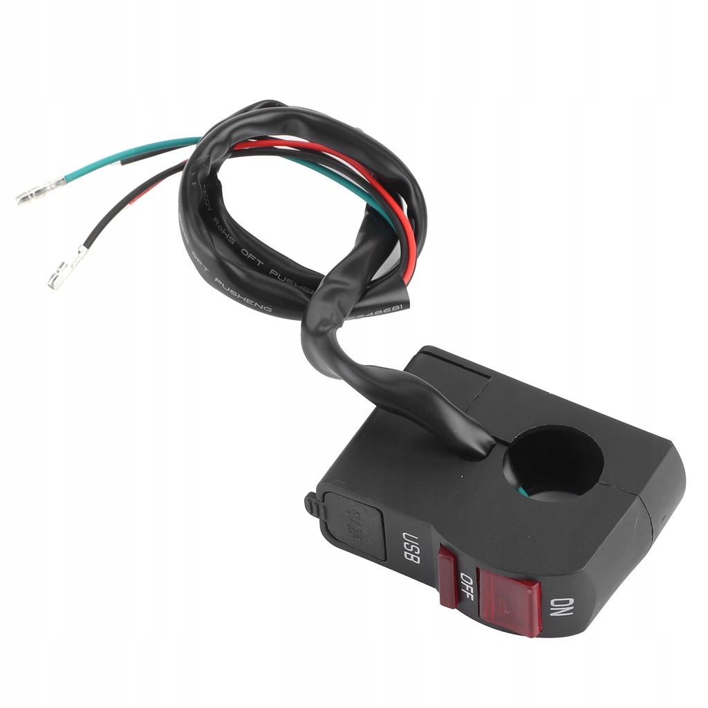 фото №9, Кнопка вмикання i wyłączania фари motocyklowych 5v 2a з зарядний пристрій