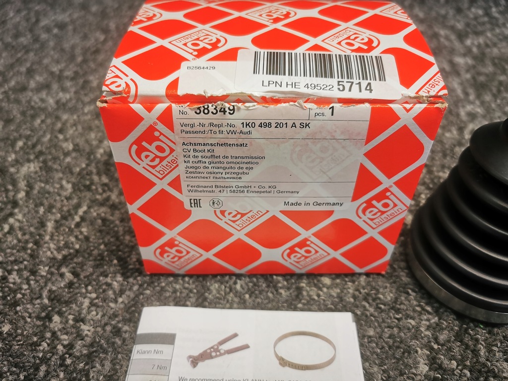 фото №14, Febi bilstein захист шарнір 38349