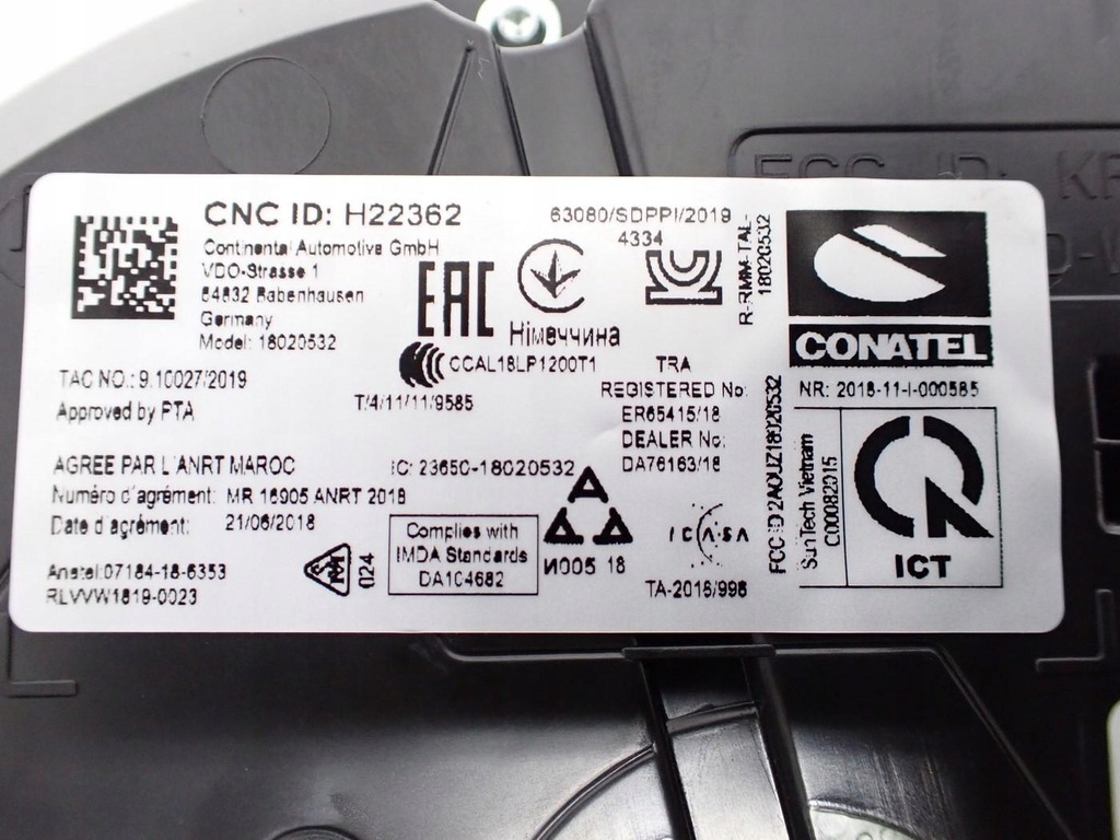 фото №8, Лічильник прилади europa 2ga920740c vw t-roc 1.0 tsi 21r