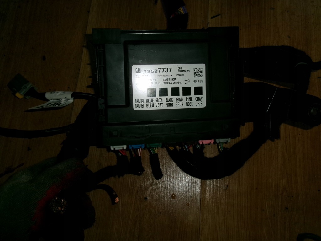 фото №1, Opel karl блок керування модуль комфорту 13527737