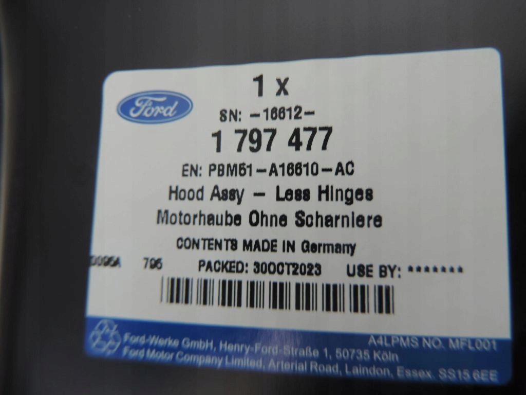 Капот кришка двигуна ford focus mk3 pbm51-a16610-ac нова оригінал в Україні