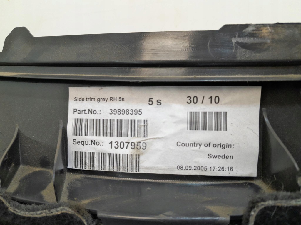 фото №7, Volvo xc90 i обивка обшивка багажника правая