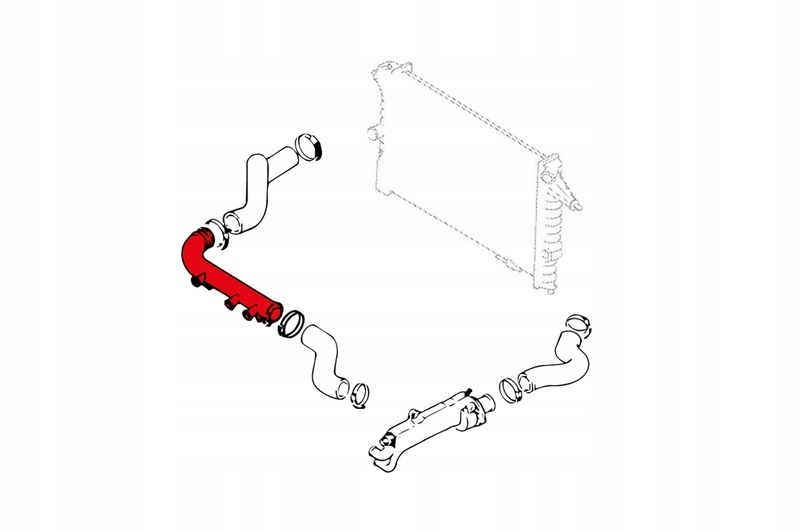 фото №14, Шланг ukł. охлаждение opel calibra a 1336062