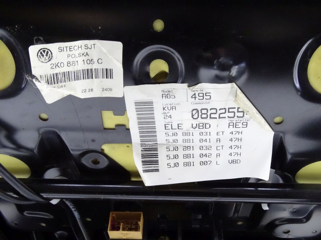 фото №8, Skoda roomster 06-15 сиденье левый водителя велюровый 5j0881031 2k08811