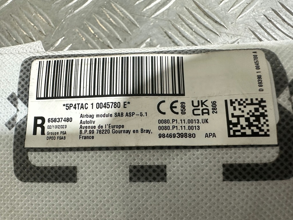 фото №5, Opel astra l подушка сиденье правая жгут 9846939880