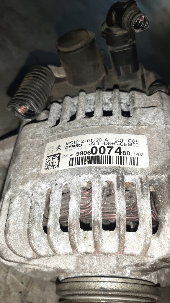 Генератор 9806007480 citroen c3 1.2 Доставка