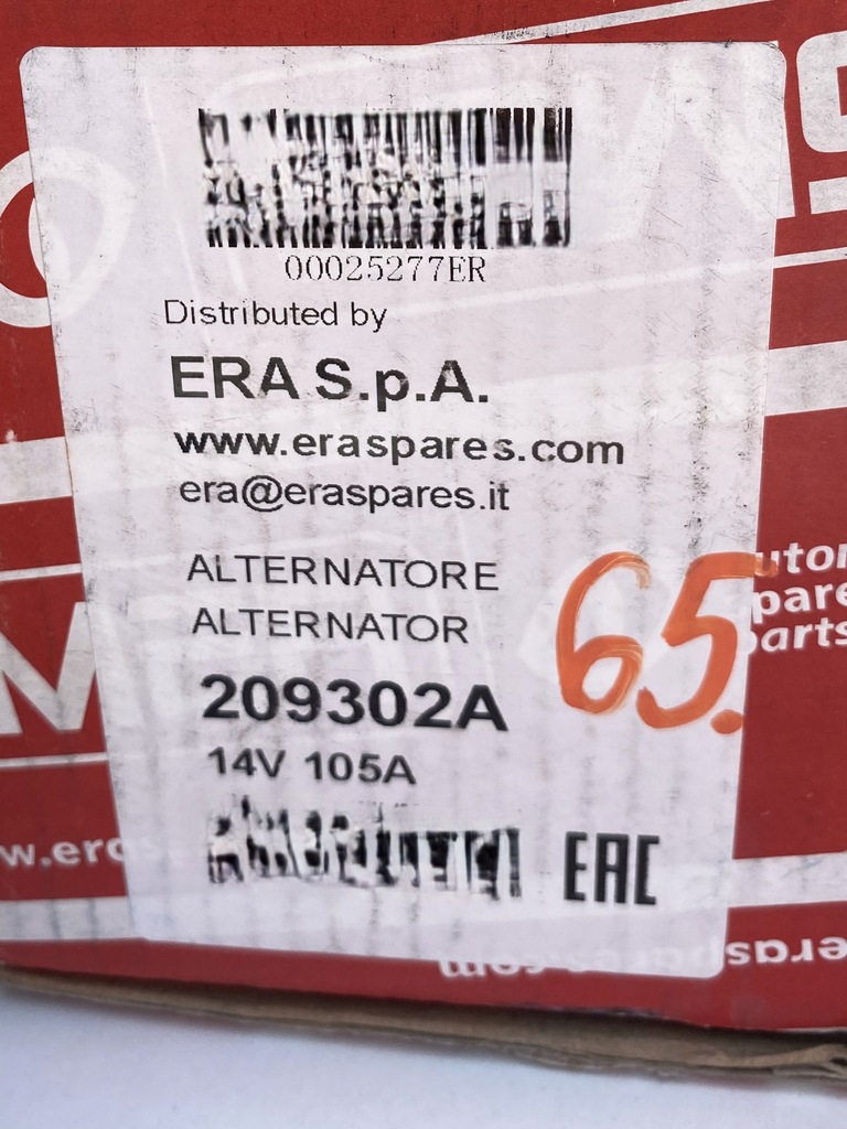 фото №6, Генератор era 209302a 14v 105a mini r50 r52 r53
