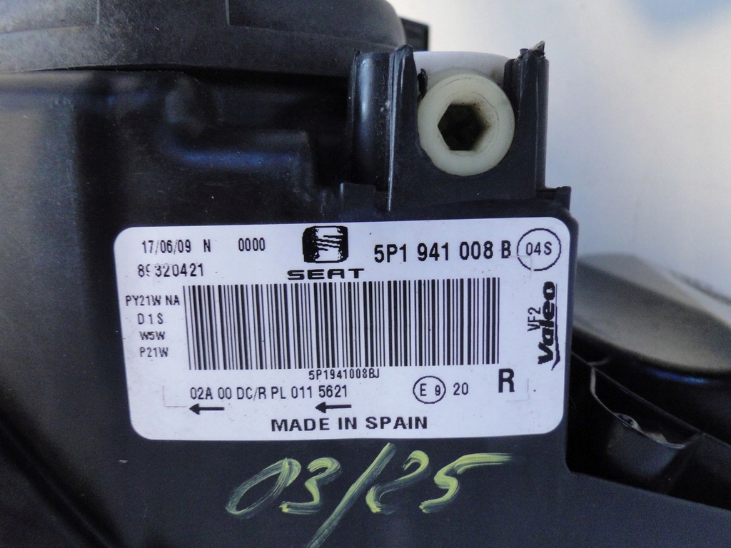 фото №9, Seat leon ii лампа передняя правая 5p1941008b ксенон lift