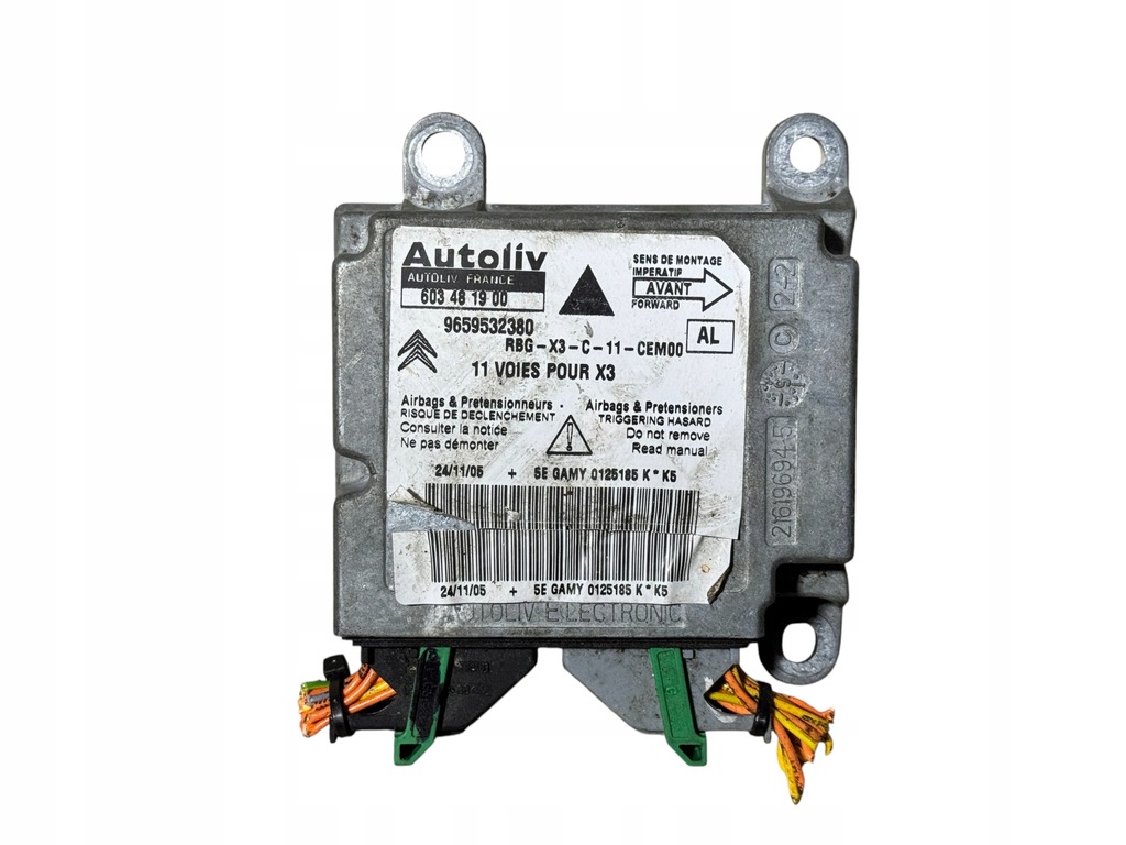фото №1, Модуль датчик подушка безпеки citroen c5 i ii 9659532380