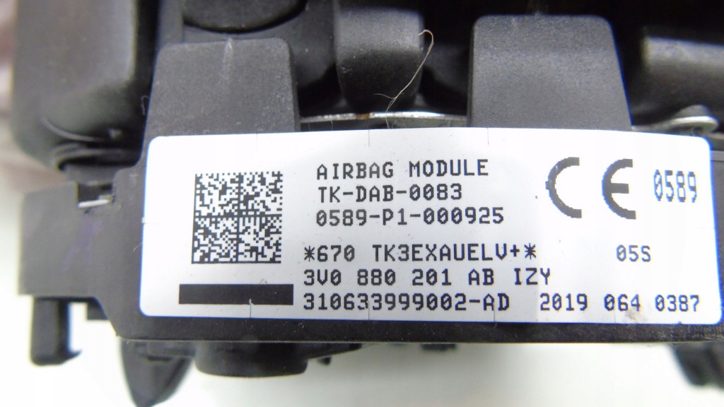 фото №5, Подушка подушка безопасности водителя skoda superb iii 3v0880201ab сработавшая