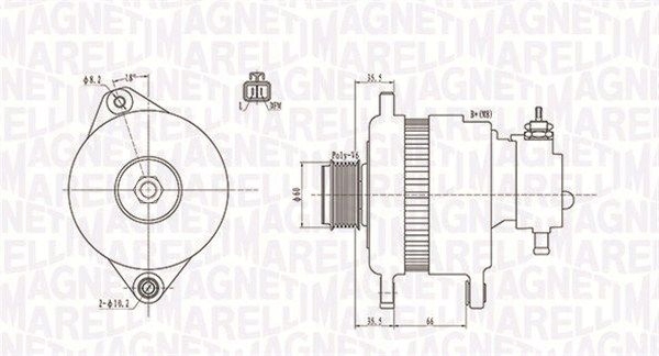 Генератор 063731900010 magneti marelli opel astra Ціна