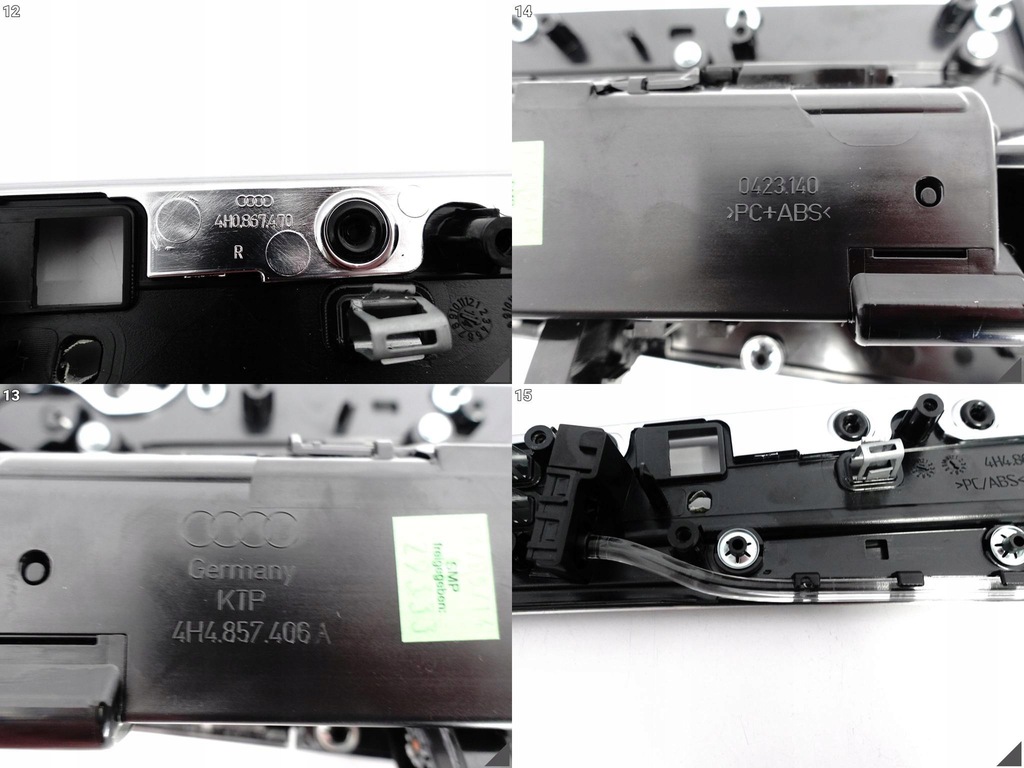 фото №10, Audi a8 s8 4h0 4h4 d4 13-17 lift молдинг dekor дверь правых задняя ручка gn6