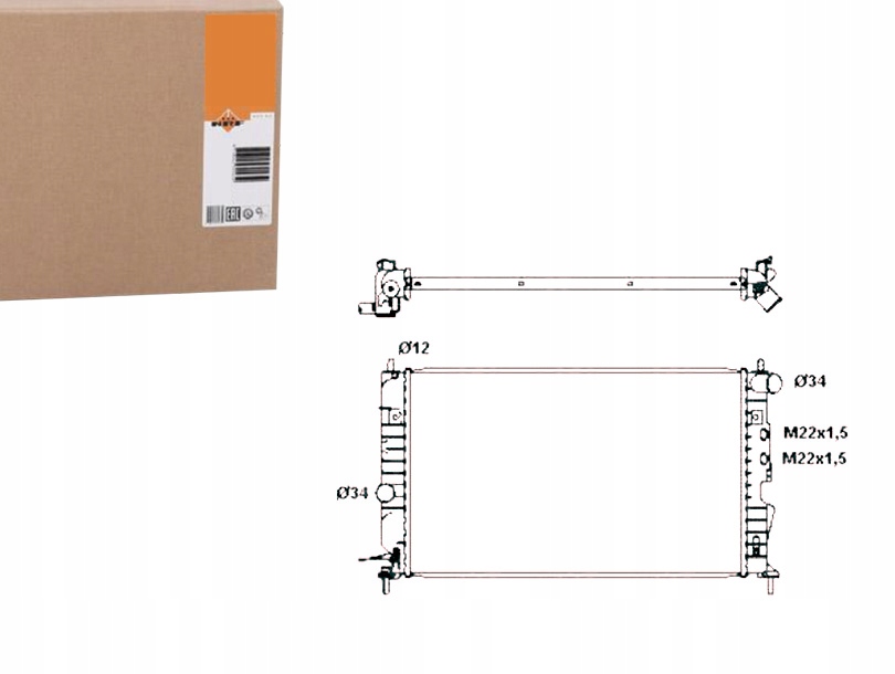 Купити Радіатор opel води vectra b nrf