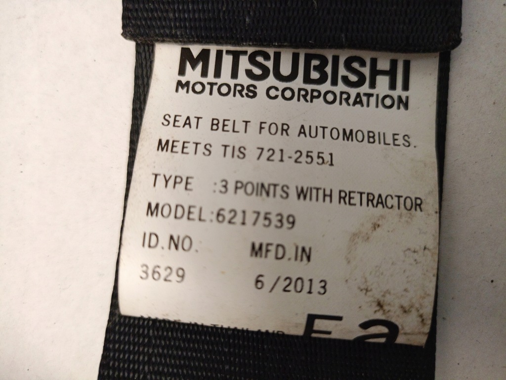 фото №7, Pas безопасности задняя правый левый клипсы комплект space star ii