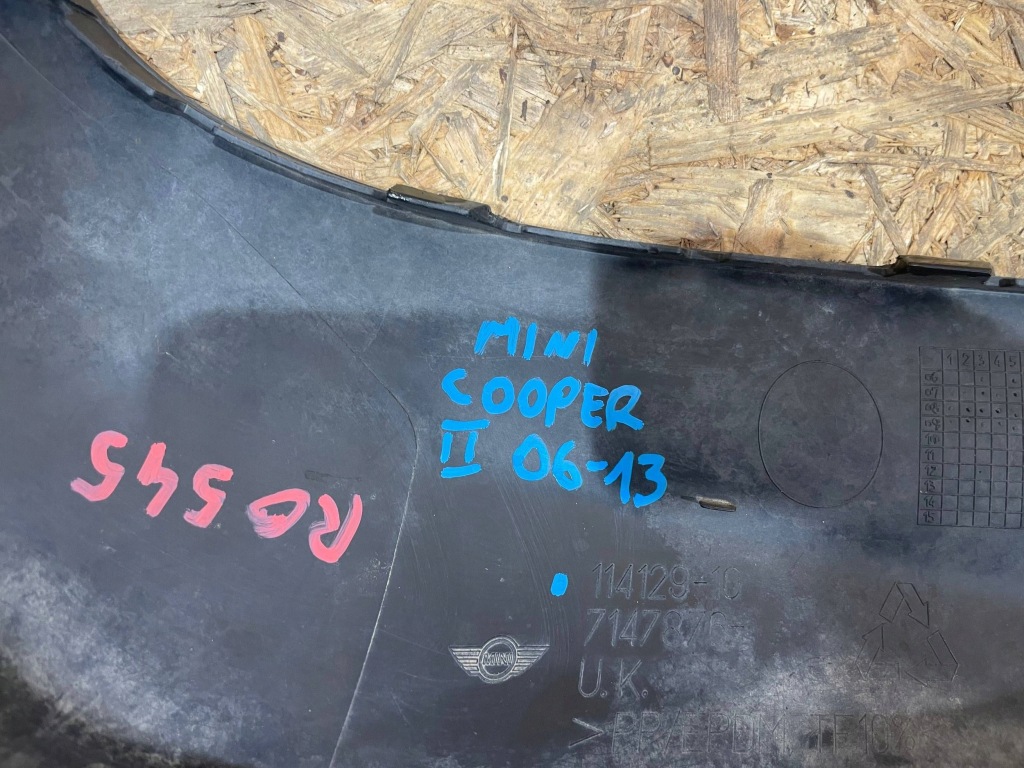 Mini cooper 2 2 06-13 спойлер молдинг накладка бампера задній задня Ціна