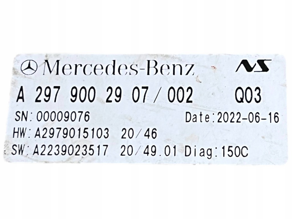 фото №6, Mercedes eqs v297 дисплей head up 2979002907 $j