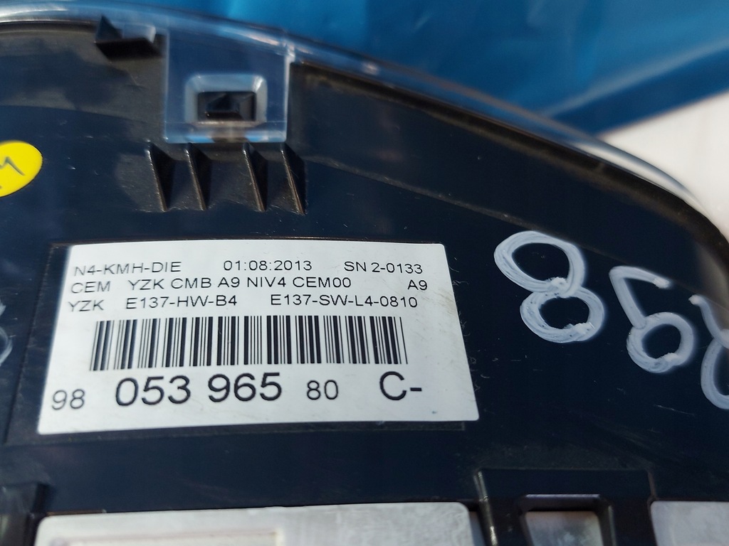 фото №9, Счетчик приборная панель peugeot 2008 2013r 1.6 hdi 9805341480