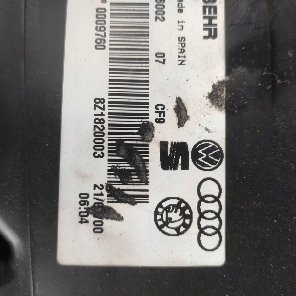 фото №11, Отопитель корпус audi a2 8z1820003