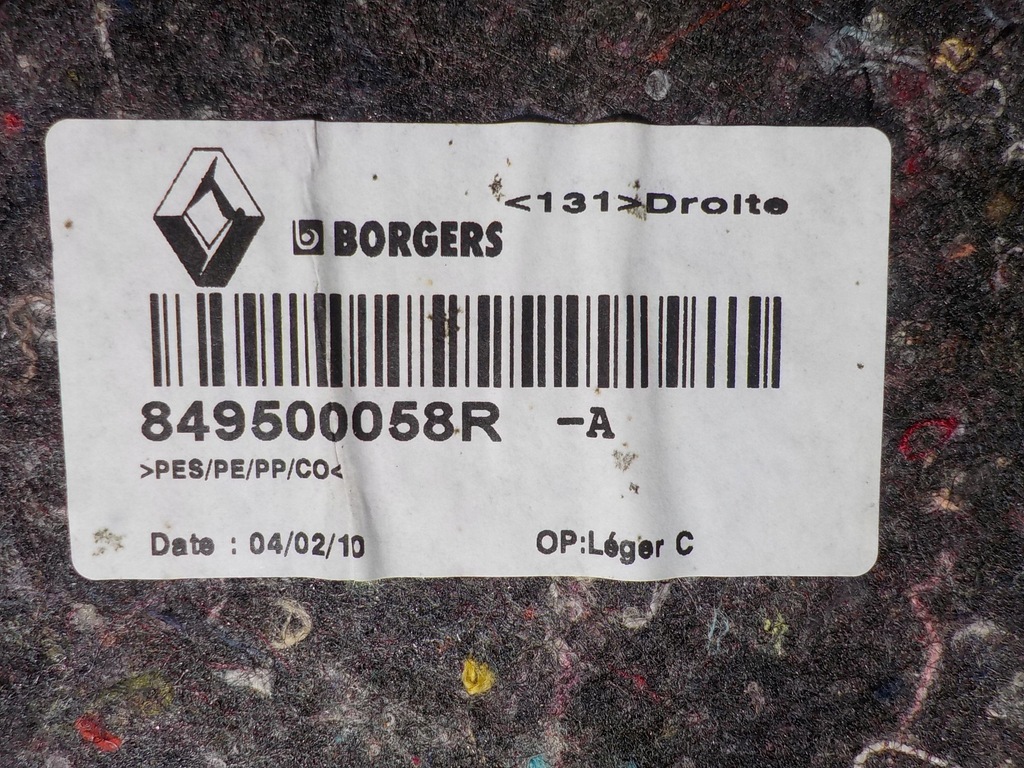 фото №4, Обшивка багажника правый renault scenic iii 10r.