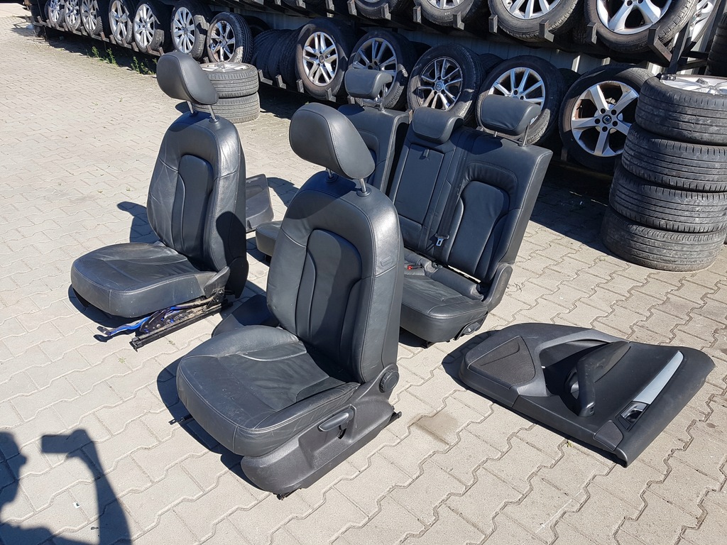 фото №4, Audi q5 8r 08-12r сиденья кожаный заднее сиденье