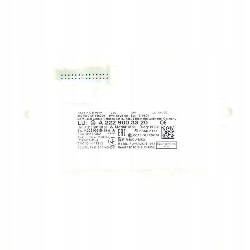 фото №1, Модуль блок керування keyless mercedes a2229003320