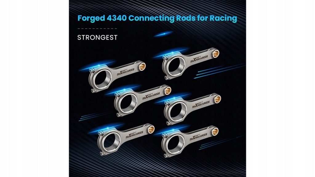 фото №8, Ковані шатуни toyota supra 2jz-gte 2jz-ge 2jz maxpeedingrods