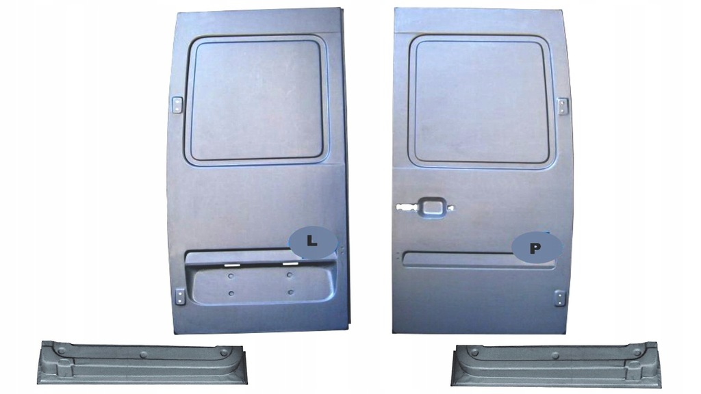 фото №1, Двері задня низькі комплект p+l sprinter vw lt 95-06