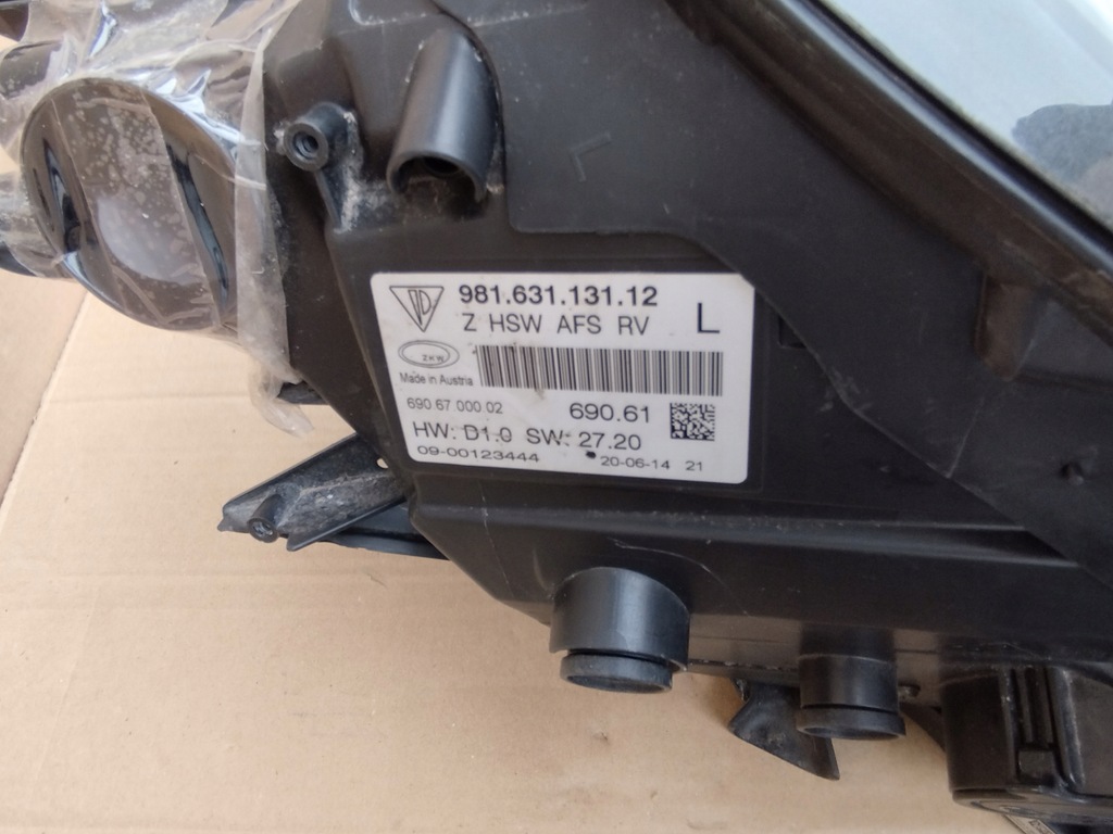 фото №6, Лампа porsche boxster 982 cayman 718 поворотна