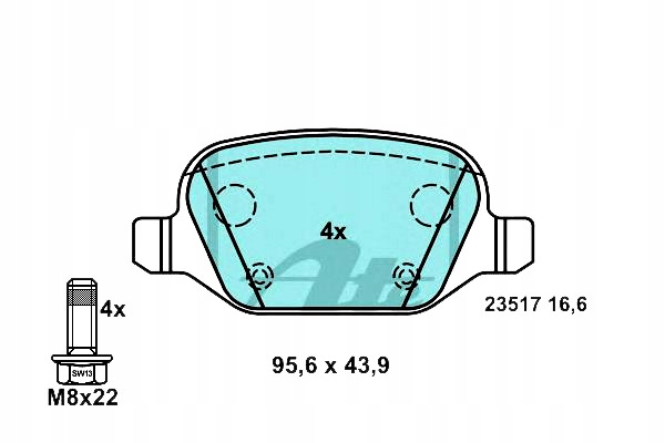 фото №1, Гальмівні колодки гальмівні керамічні alfa romeo 147 156 gt