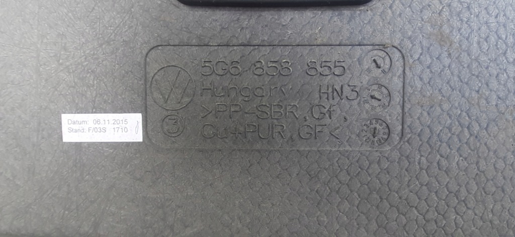 фото №10, Полка задняя 5g6858855 vw golf vii 2016rok