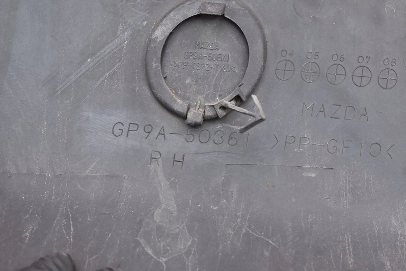 фото №12, Решётка бампера правая задняя gp9a-50361 mazda 6 1 i gg mps sedan lift 05-07