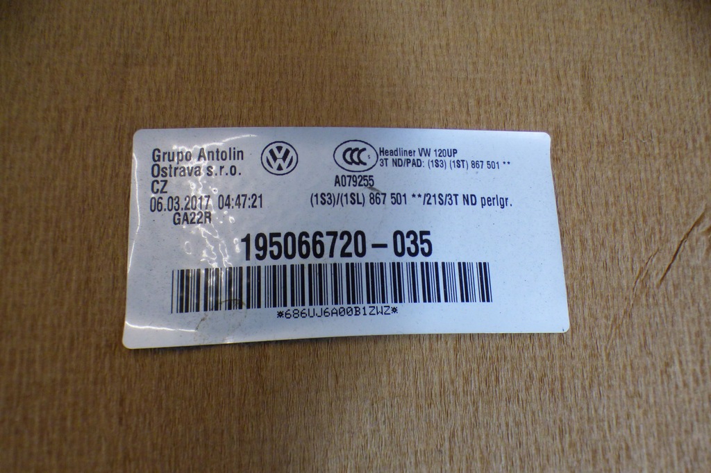 фото №12, Потолок потолок 1sl867501 skoda citigo