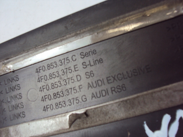 фото №6, Молдинг порог левый задняя audi rs6 c6