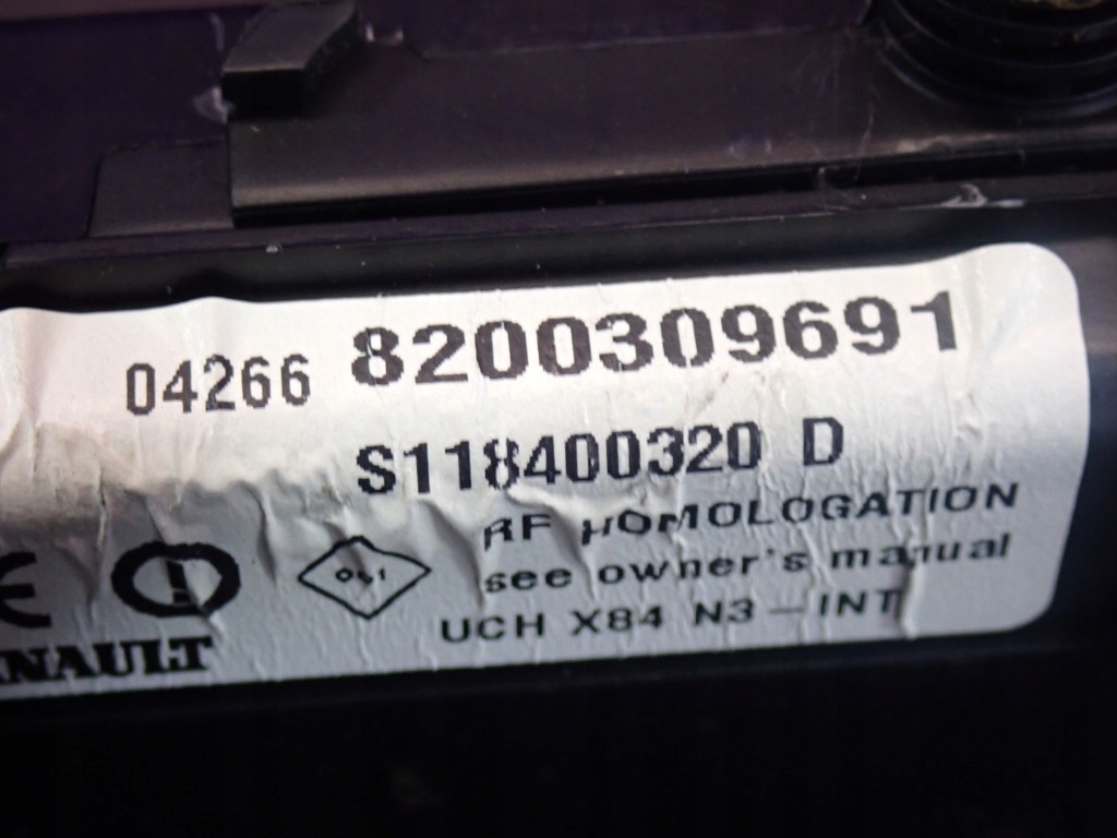 фото №6, Renault scenic ii 03-06 1,9 dci 120km бортовой компьютер двигателя 8200309691