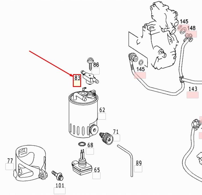 фото №8, Mercedes-benz sprinter 903 клапан фильтра топлива a6110780249 оригинальный