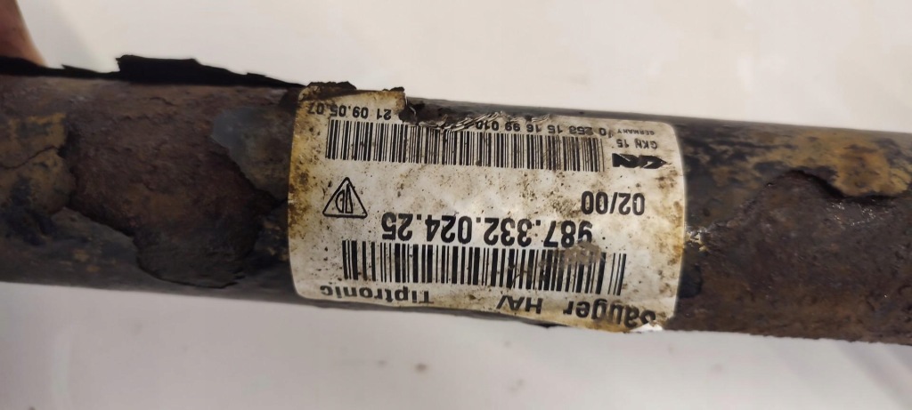 Porsche cayman s 987 привідний вал задній задня 98733202425 98733202467 Недорого