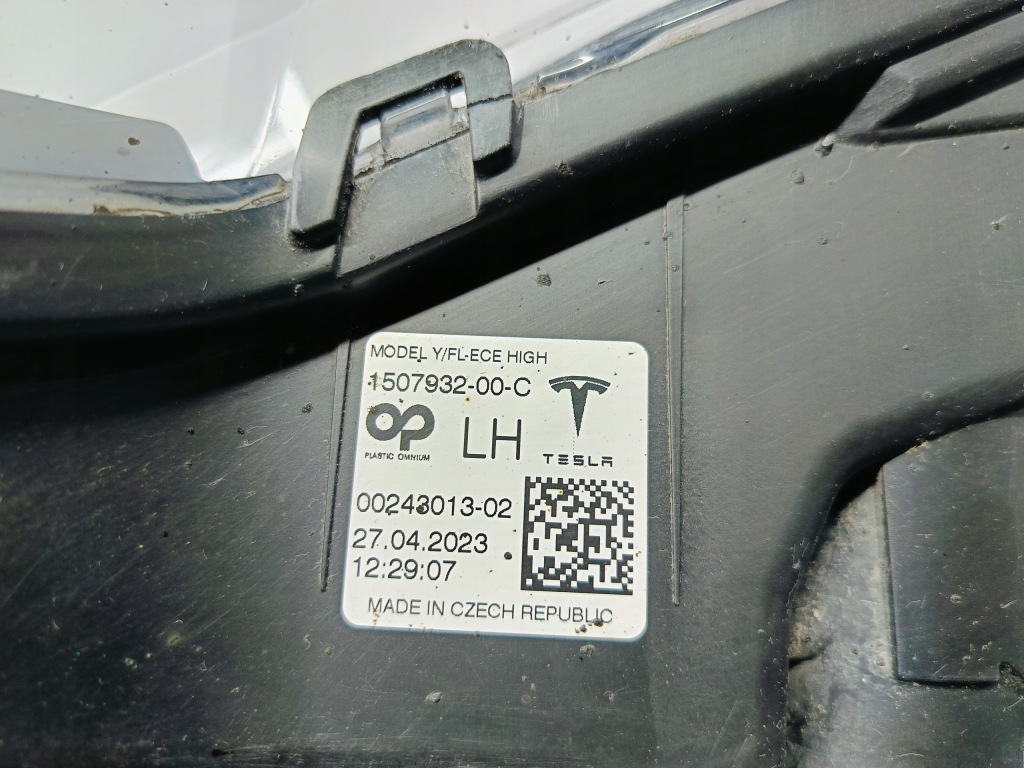 Tesla model y my 20- протитуманна фара drl лівий фара протитуманна led 1507932-00-c Доставка