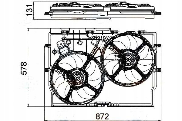 фото №1, Behr hella вентилятор радіатора з корпус fiat d