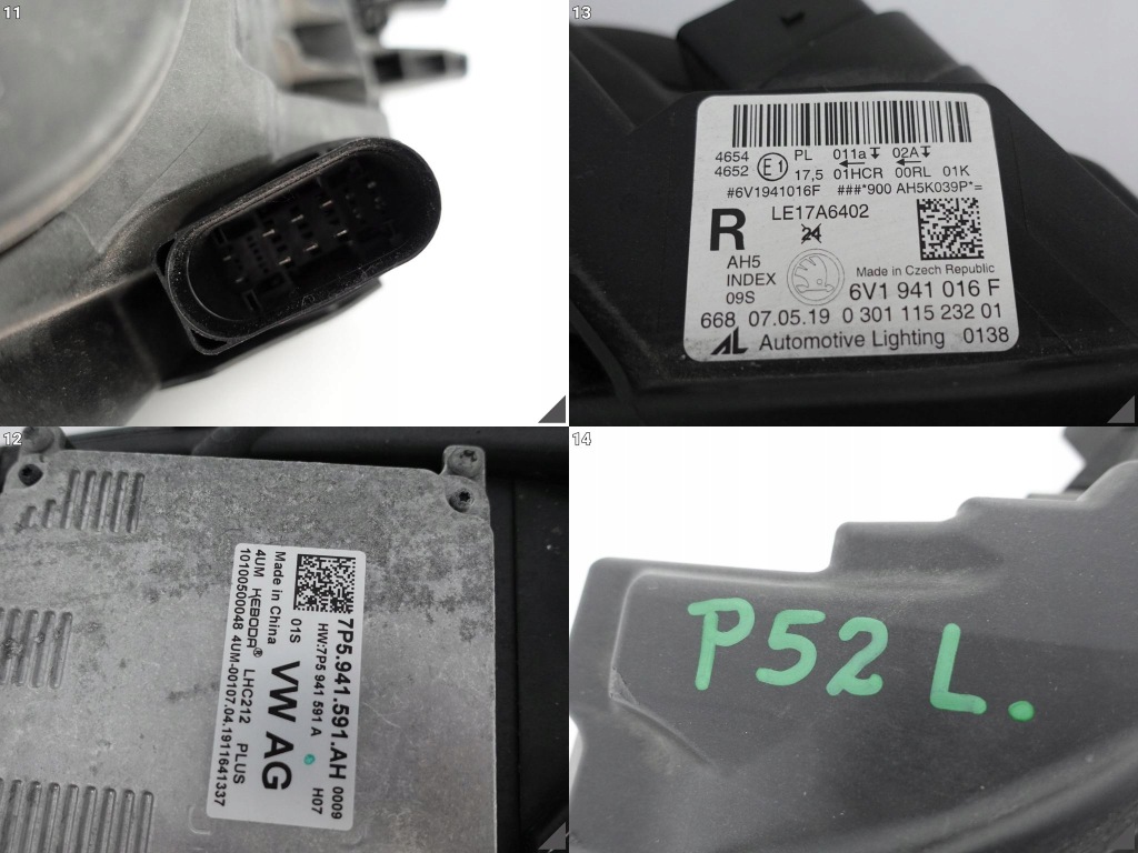 Skoda fabia 3 рестайлинг  6v1 18-21 фара full led r европа Оригинал