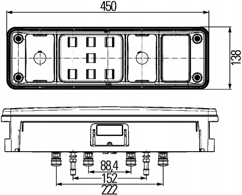 Лампа krone hella правая 515072259 2vp 340.961-52 nowa с Разборки