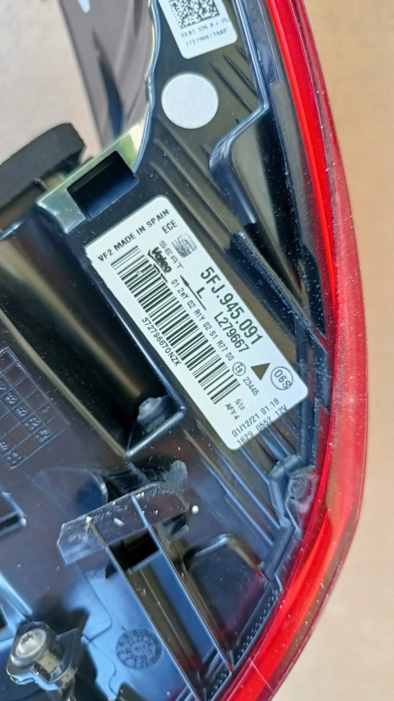 фото №11, Лампа лампы задняя задние seat tarraco led lift комплект оригинал оригинальный номер