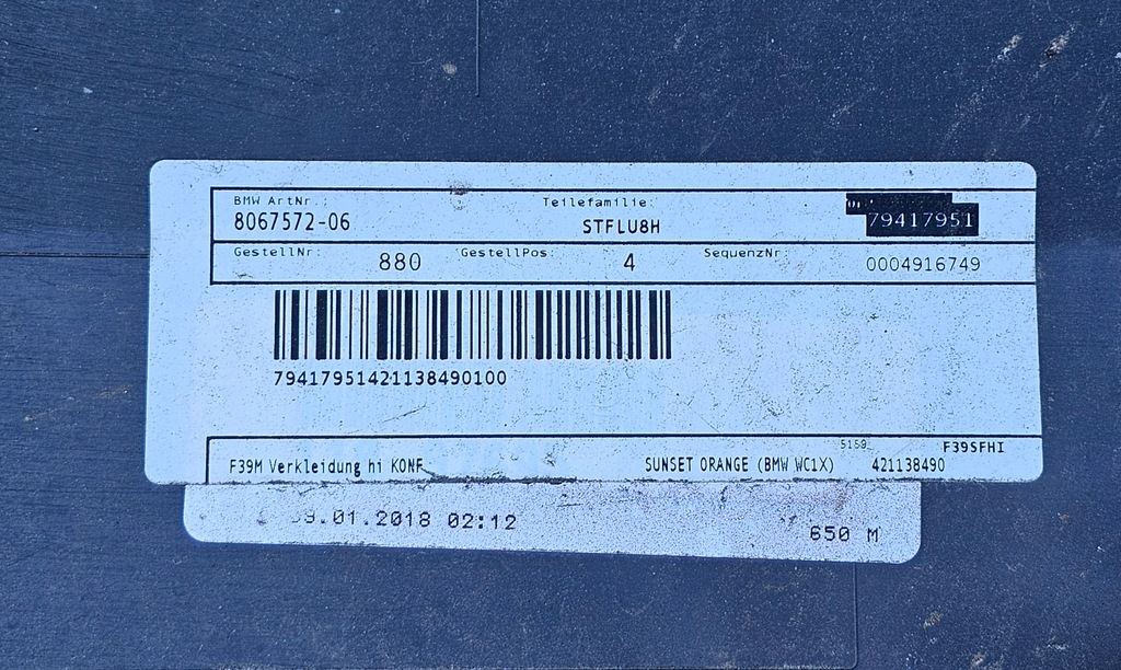 фото №11, Bmw x2 f39 бампер задня задній m-pakiet камера pdc sunset orange c1x