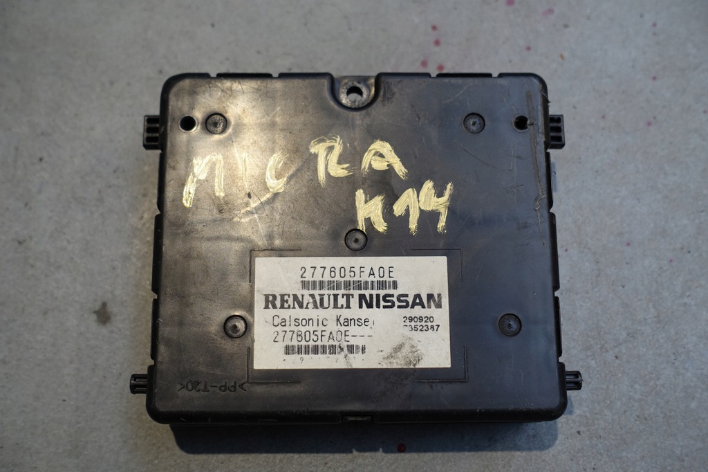 фото №1, Nissan micra k14 модуль кондиционера