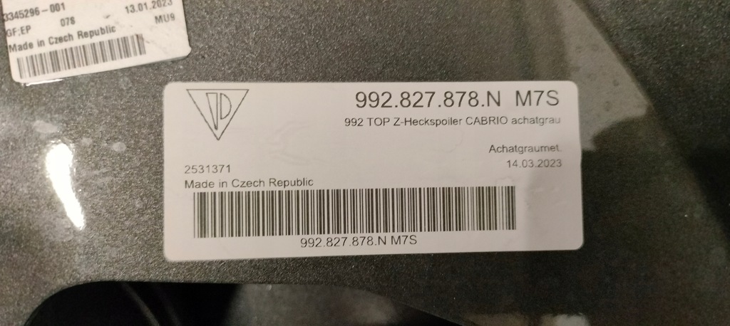 фото №10, Спойлер спойлер задня porsche 911 992 turbo s