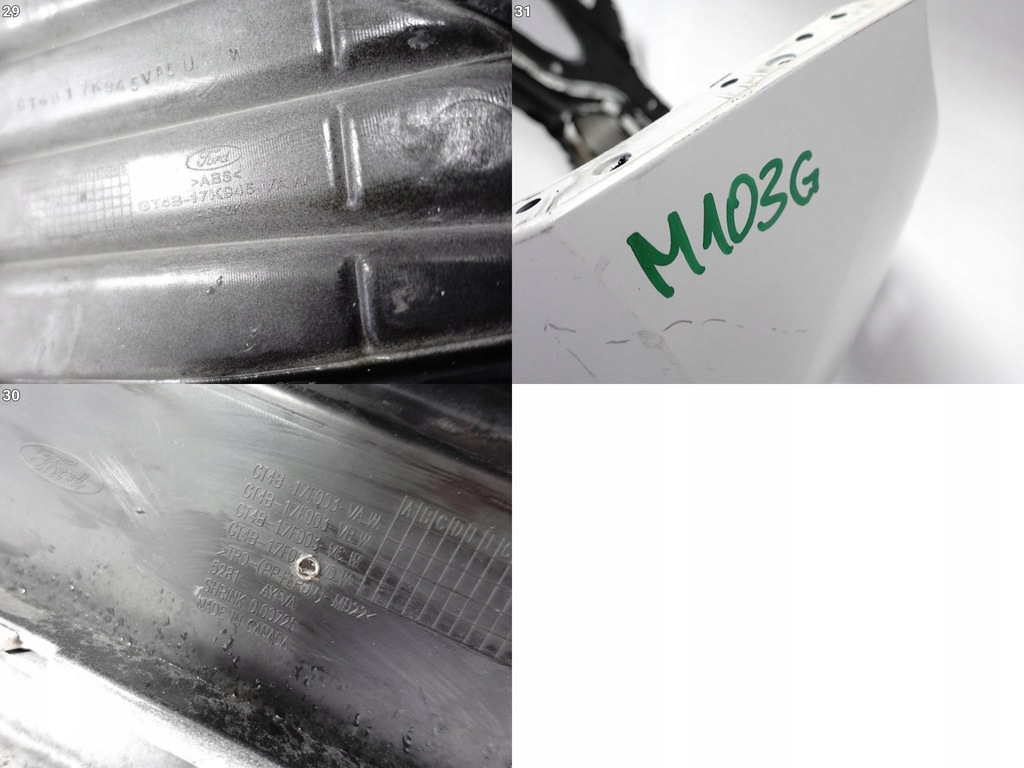 фото №12, Ford edge ii 2 vignale 14-18 бампер спойлер перед омивач / парктронік