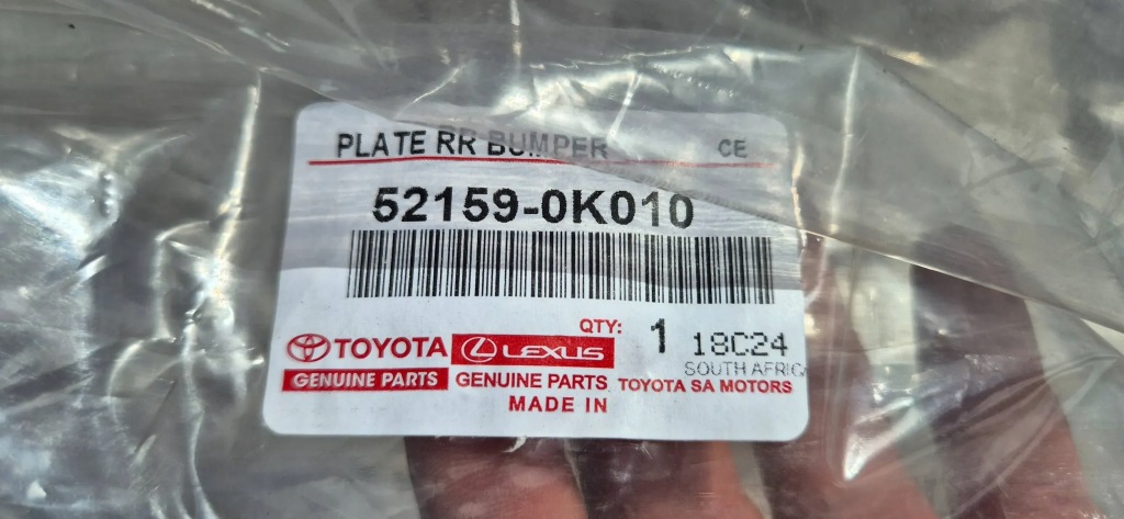 фото №9, Toyota hilux vii 05-15 молдинг накладка бампера задня nowa org